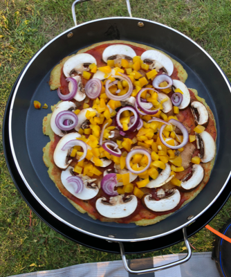 Gemüsekartoffelpizza